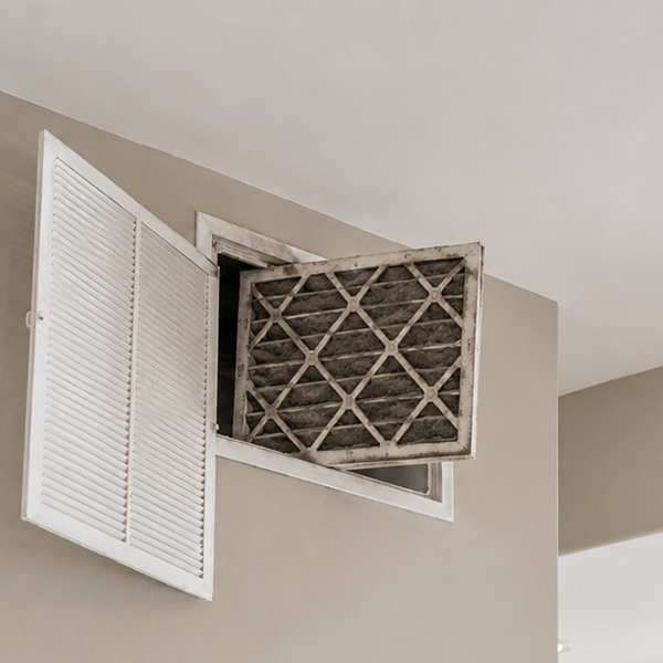 before air filter replacement